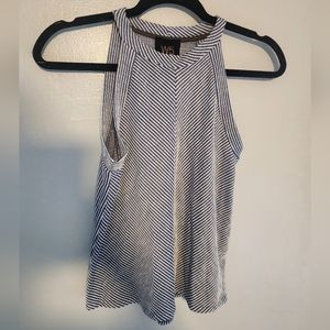Anthropologie W5 Striped Halter Tank top sz M